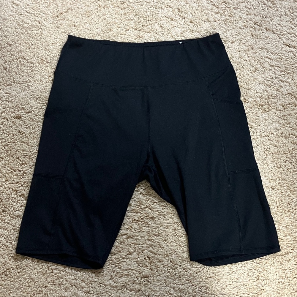 Maurices Black Biker Shorts, long length